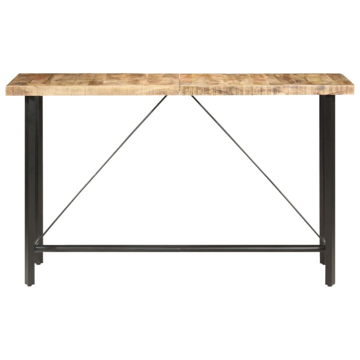 VIDAXL Table de bar 180x70x107 cm Bois de manguier brut