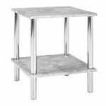 Paris Prix Table d'Appoint Effet Béton  Miguel  47cm Gris