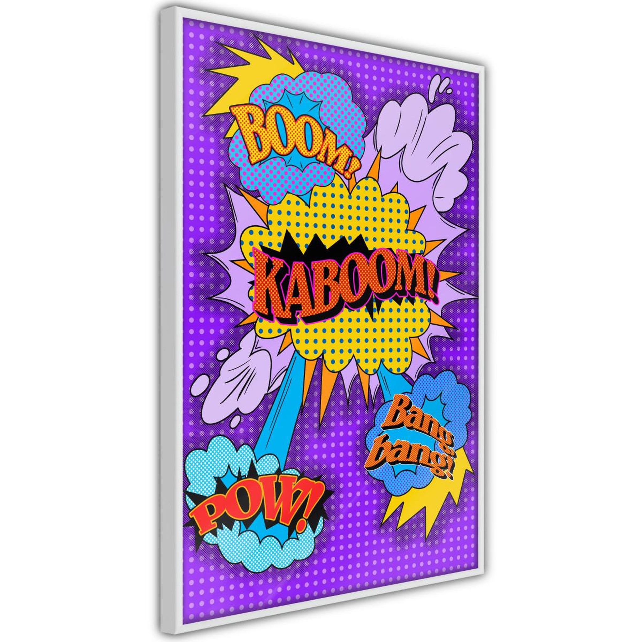Paris Prix Affiche murale encadrée  kaboom boom pow