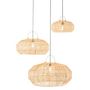 Voir la diapositive 3 : Paris Prix Lot de 3 Abat-Jour Déco  Rotin  80cm Naturel