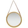 Voir la diapositive 2 : VIDAXL Miroir mural avec sangle 50 cm Dore