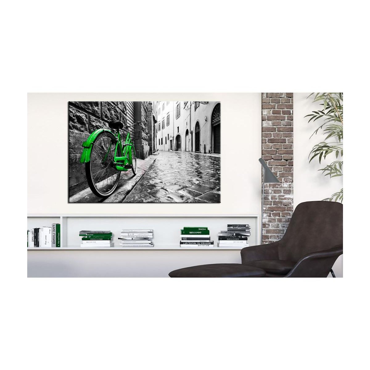 Paris Prix Tableau Imprimé  Vintage Green Bike