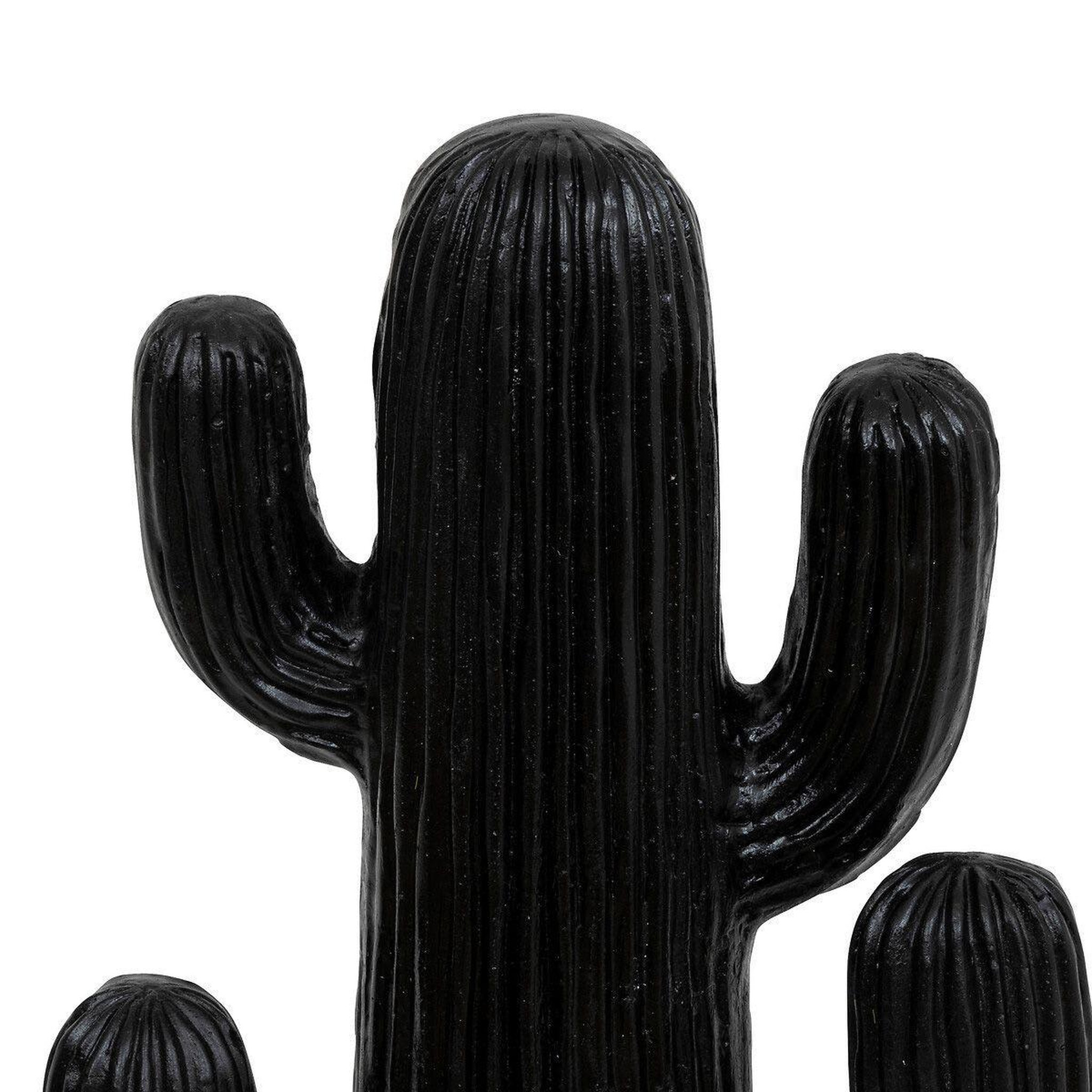 Voir la diapositive 2 : ATMOSPHERA Cactus déco 4 branches  rodrigo  38cm noir