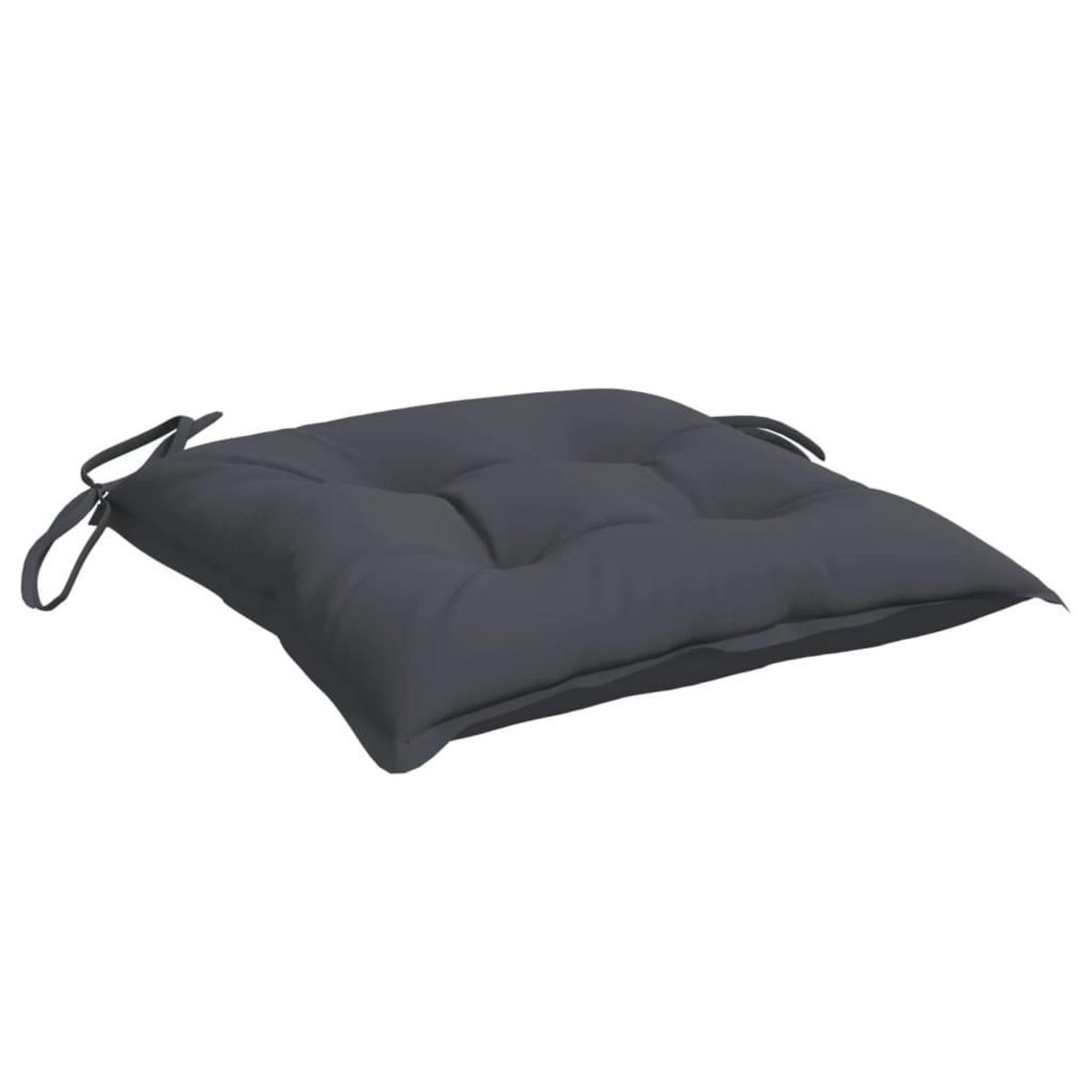 VIDAXL Coussins de chaise lot de 6 anthracite 40x40x7 cm
