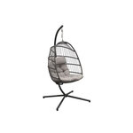 Proloisirs Fauteuil suspendu - Gris kiwi