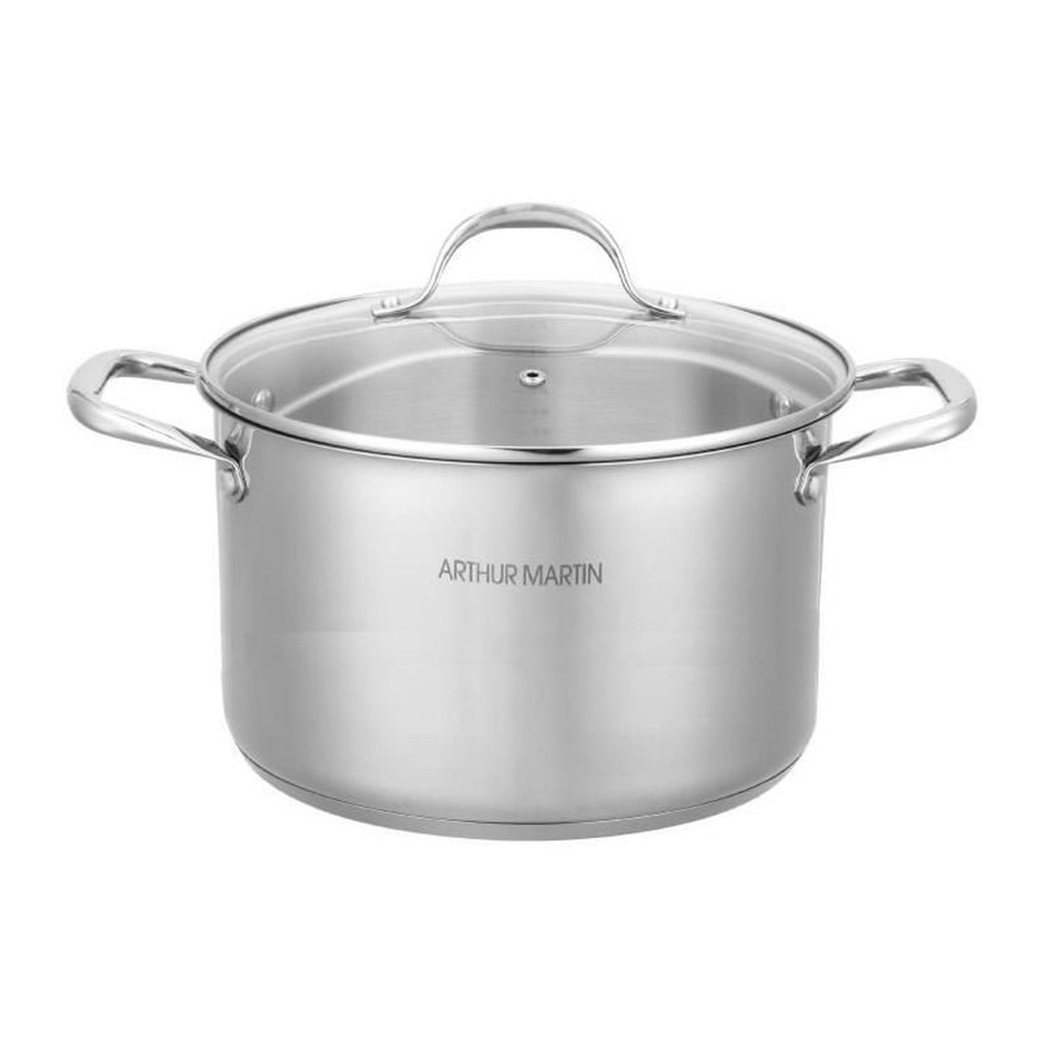 Arthur Martin AM0073 Arthur Martin Marmite 32 cm avec couvercle – Acier Inoxydable – Tous feux dont induction