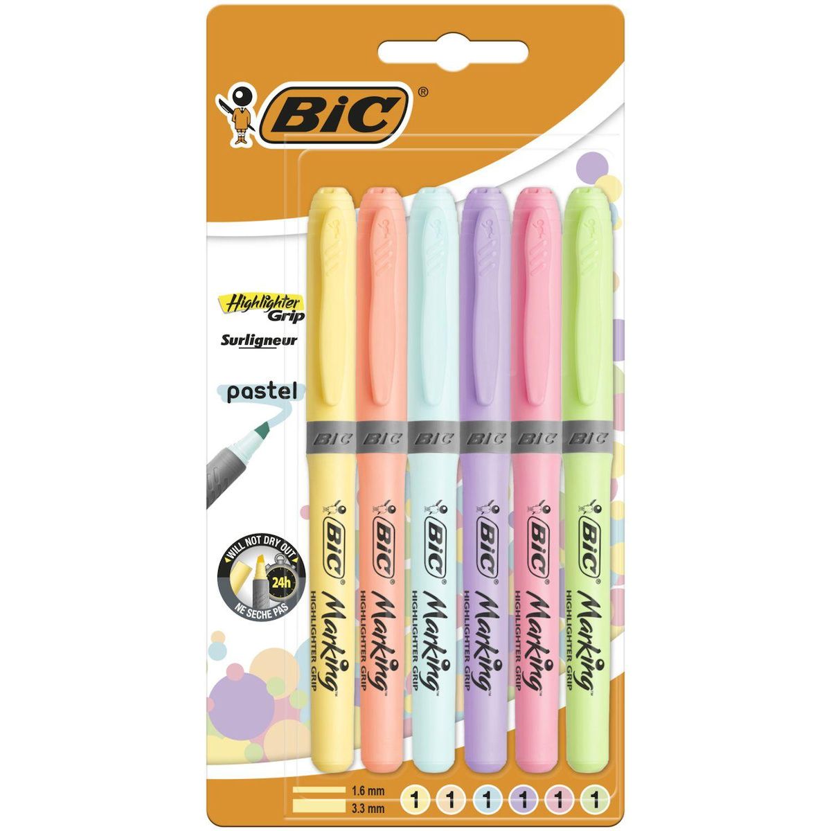 BIC BIC 6 SURLIGNEURS HIGHLIGHTER