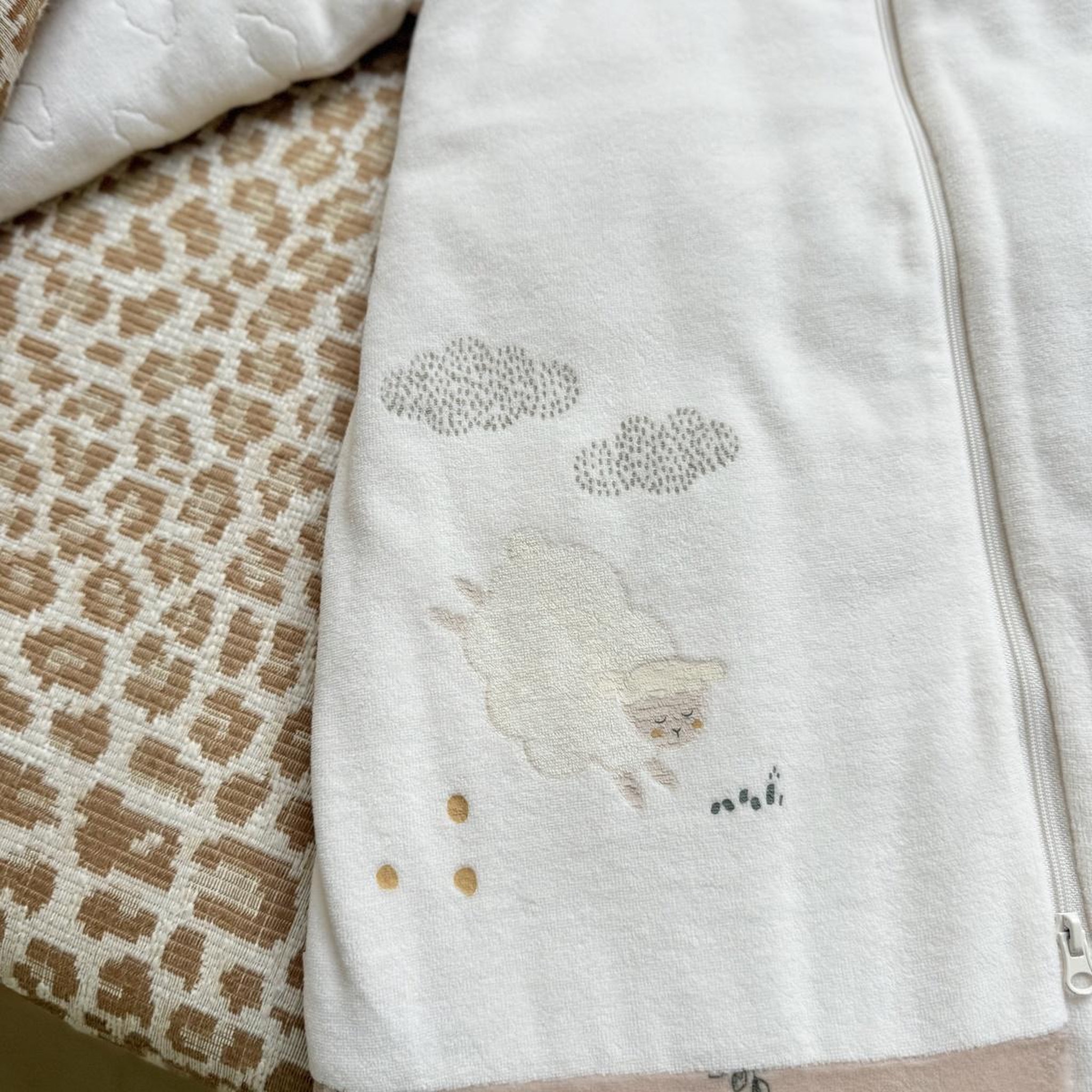 Voir la diapositive 6 : Petit Béguin Turbulette d'hiver en velours avec manches amovibles et jambes séparables Câlins