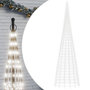 Voir la diapositive 2 : VIDAXL Arbre de Noël lumineux sur mât de drapeau 3000 LED blanc 800 cm