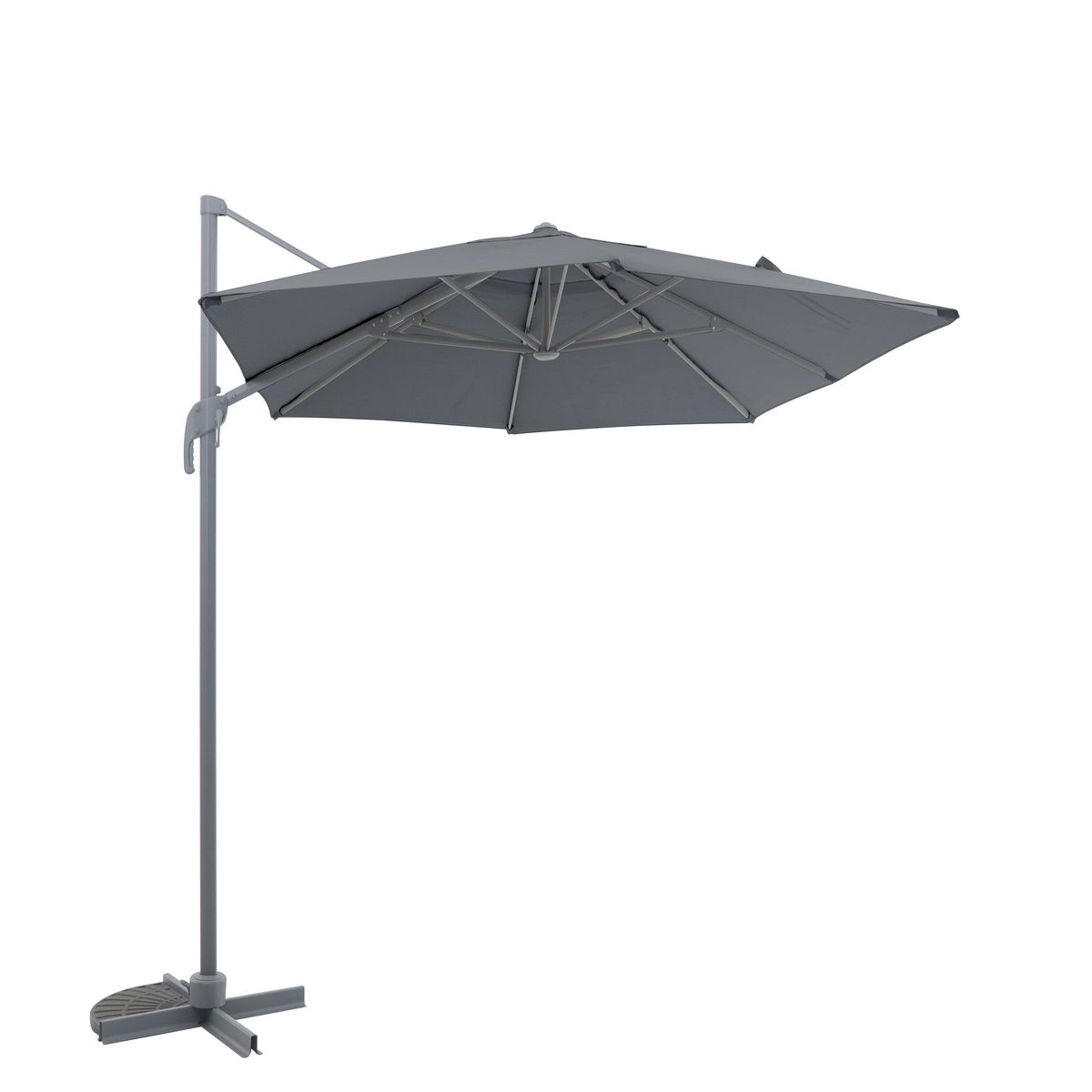 GARDENSTAR Parasol  déporté 3x4.2m anthracite IMERO