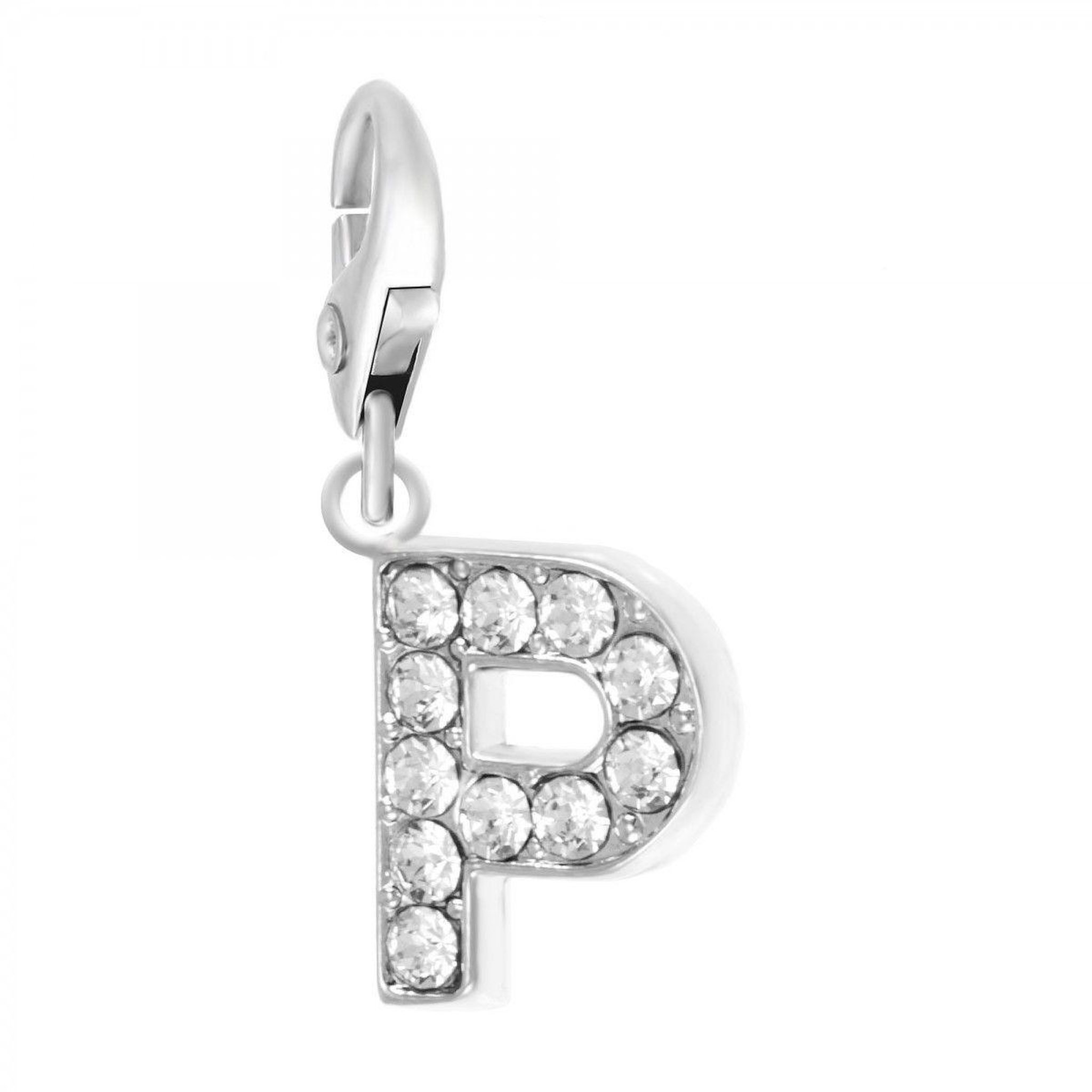 SC CRYSTAL Charm Lettre P SC Crystal orné de Cristaux scintillants