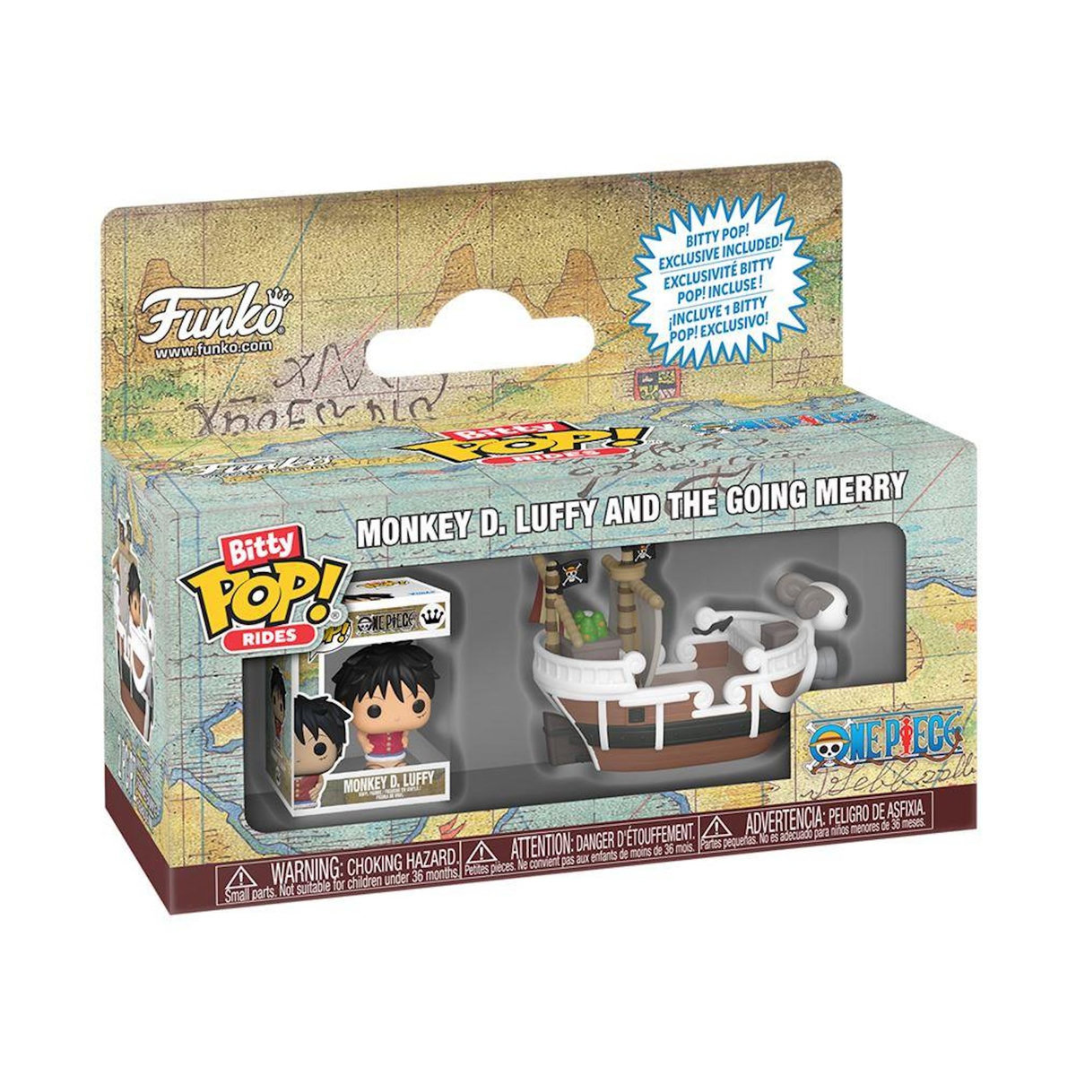 Funko Figurine Funko Bitty Pop Rides One Piece Monkey D. Luffy and the Going Merry