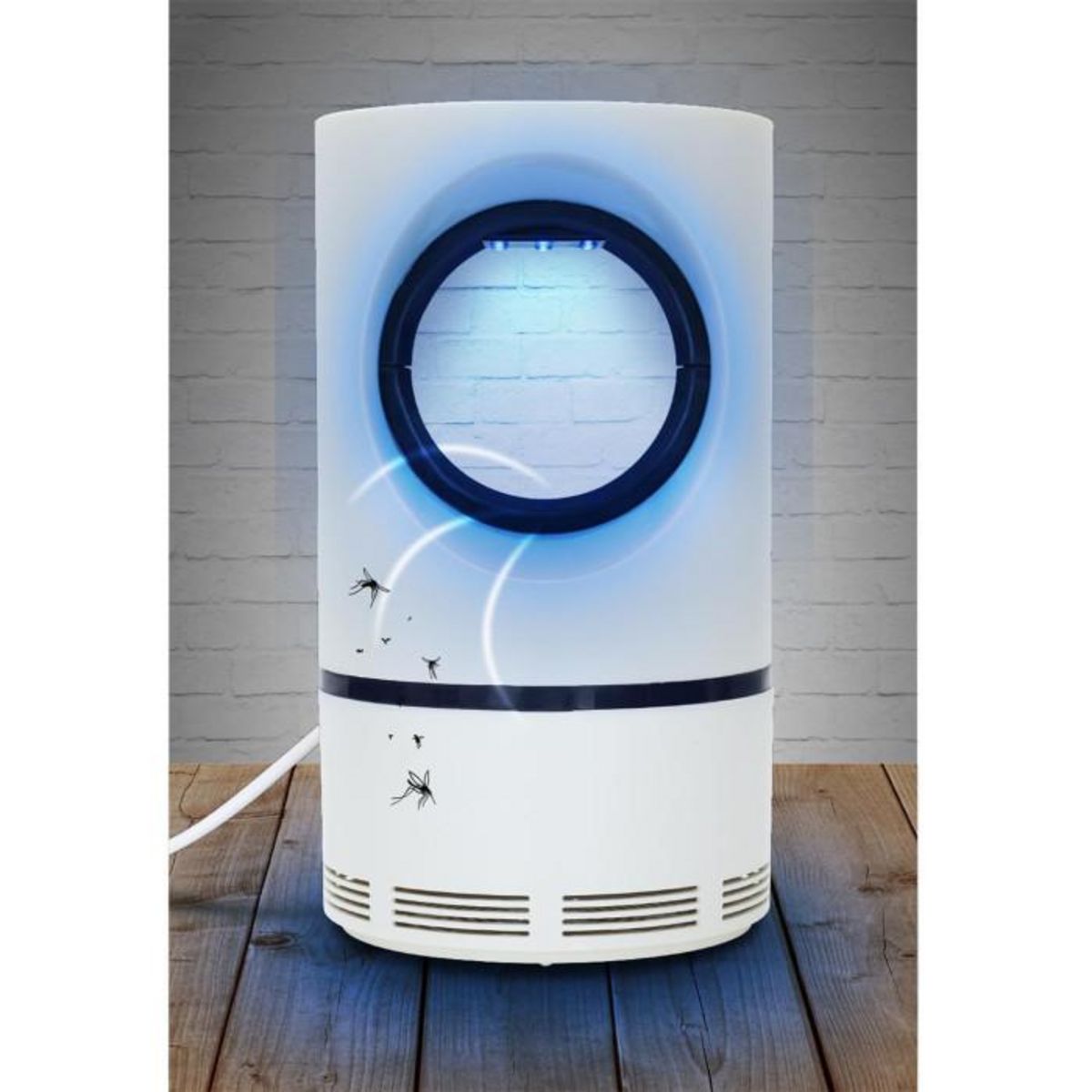 Paris Prix Anti-Insectes USB  Lumière Bleue  21cm Blanc