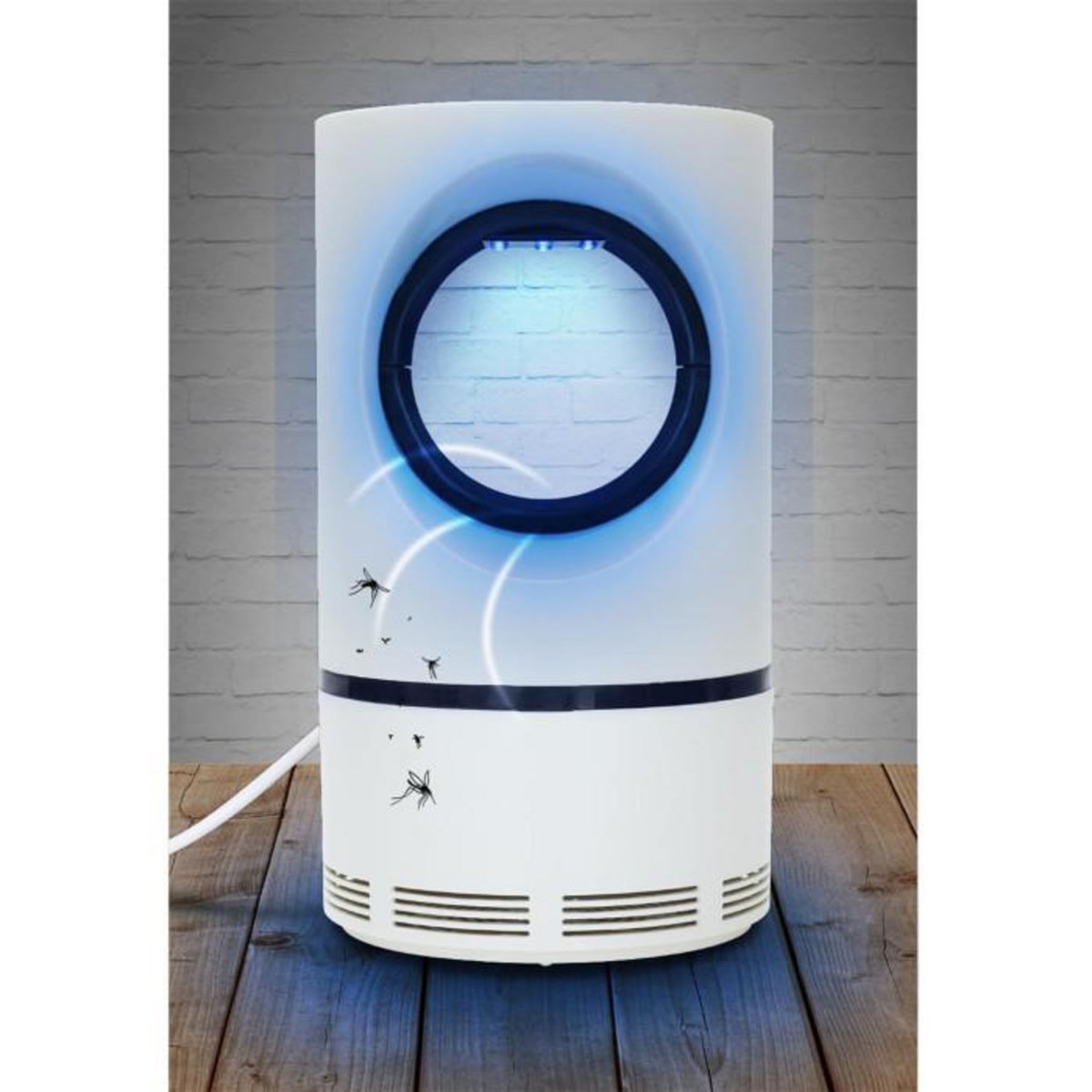 Paris Prix Anti-Insectes USB  Lumière Bleue  21cm Blanc