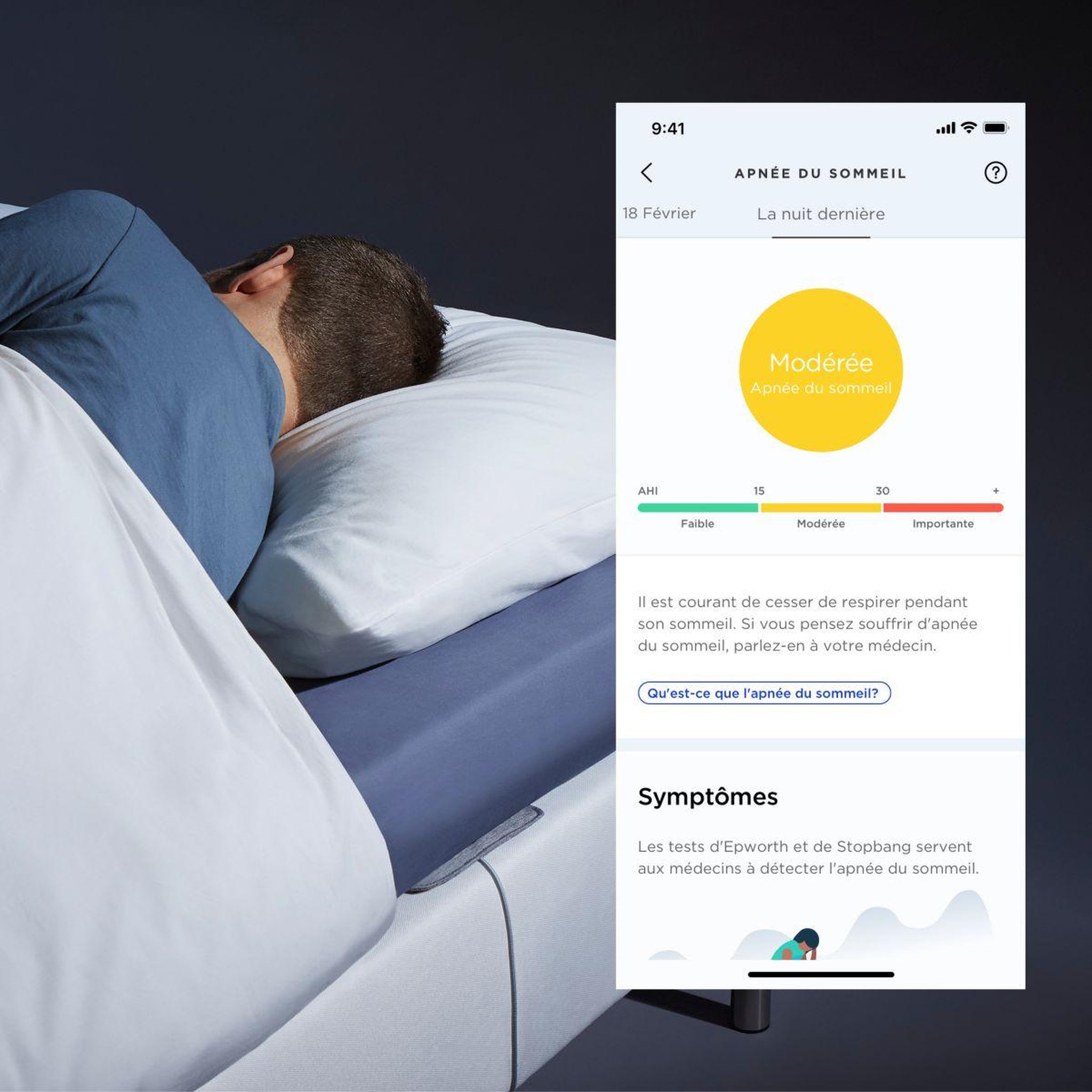 Voir la diapositive 3 : WITHINGS Capteur sleep analyzer et apnée du sommeil