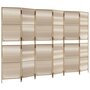 Voir la diapositive 2 : VIDAXL Cloison de separation 6 panneaux beige resine tressee