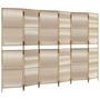 Voir la diapositive 2 : VIDAXL Cloison de separation 6 panneaux beige resine tressee