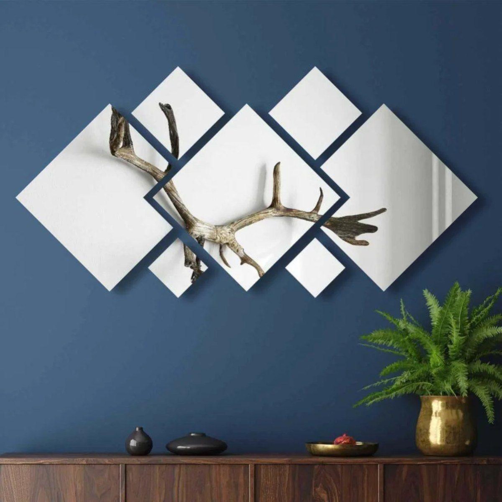 Voir la diapositive 3 : The Home Deco Factory Décoration murale autoadhésive  miroir  20cm argent