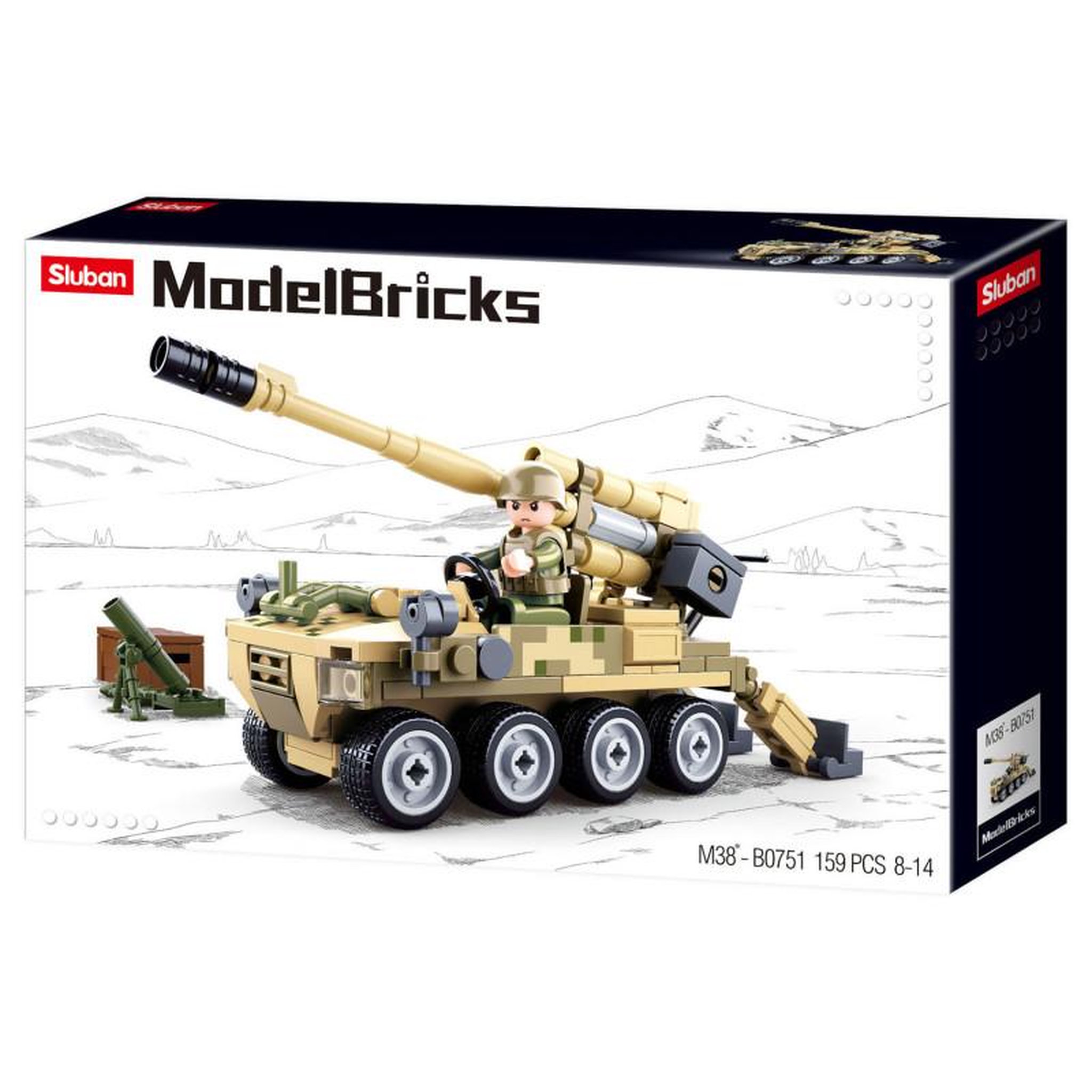 Sluban Sluban 8x8 Mobile Cannon