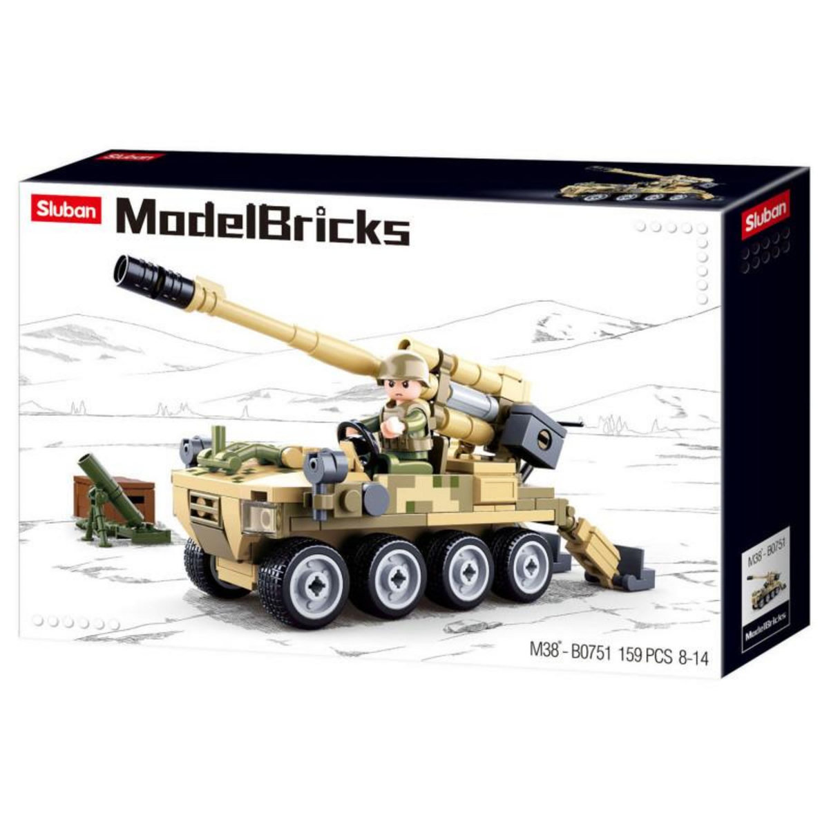 Sluban Sluban 8x8 Mobile Cannon