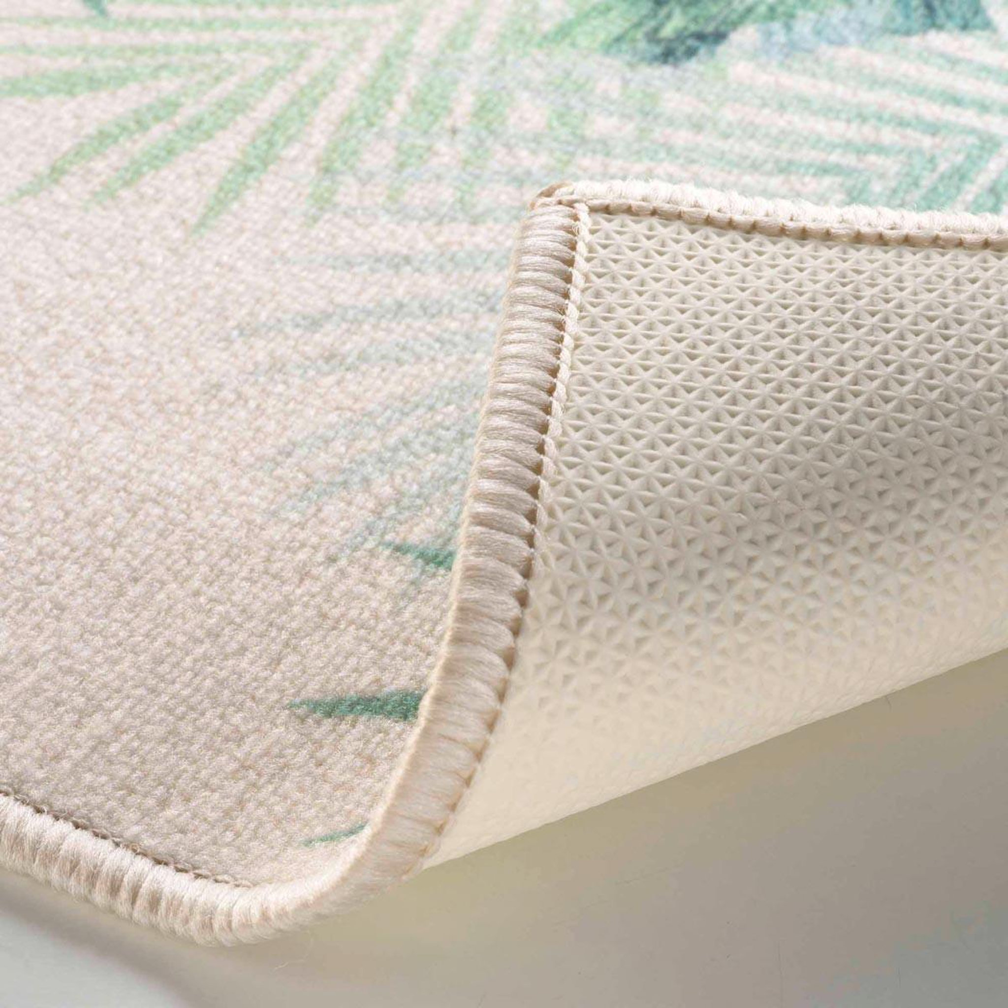 Voir la diapositive 3 : Douceur d'Intérieur Tapis déco imprimé  native  50x120cm vert