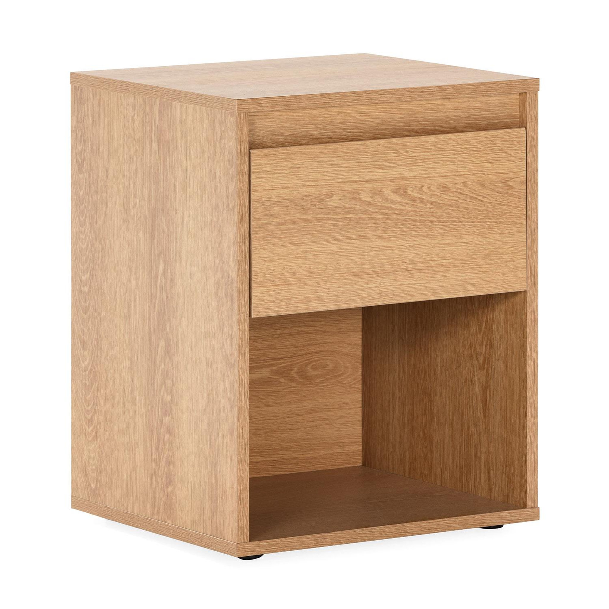 VS VENTA-STOCK Table de chevet Tori 1 tiroir effet Chêne