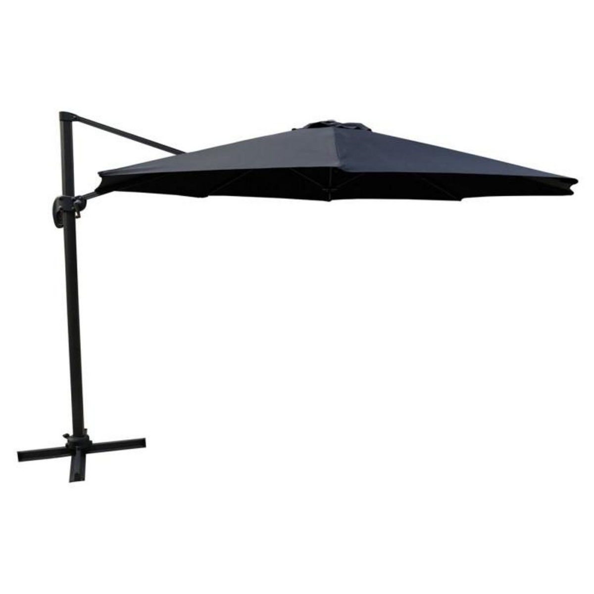 Paris Prix Parasol Déporté Rotatif  Leeds  345cm Noir