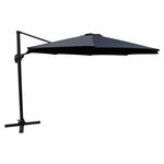 Paris Prix Parasol Déporté Rotatif  Leeds  345cm Noir