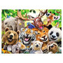 Voir la diapositive 2 : RAVENSBURGER puzzle 300 pièces - selfie des animaux sauvages