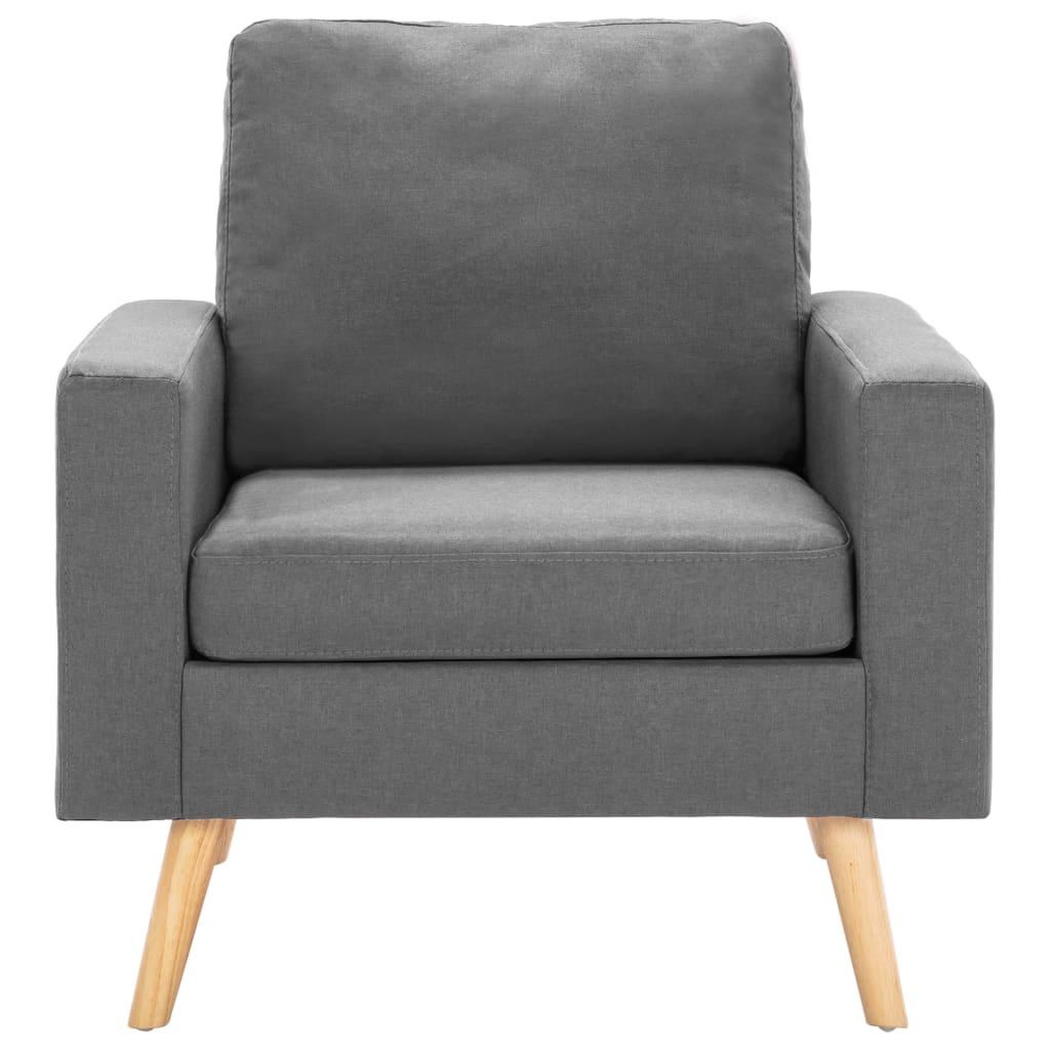 Voir la diapositive 3 : VIDAXL Fauteuil gris fonce tissu