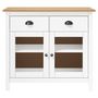 Voir la diapositive 2 : VIDAXL Buffet Hill Blanc 90x40x80 cm Bois de pin solide