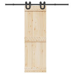 VIDAXL Kit de quincaillerie de porte coulissante 200 cm Acier Noir