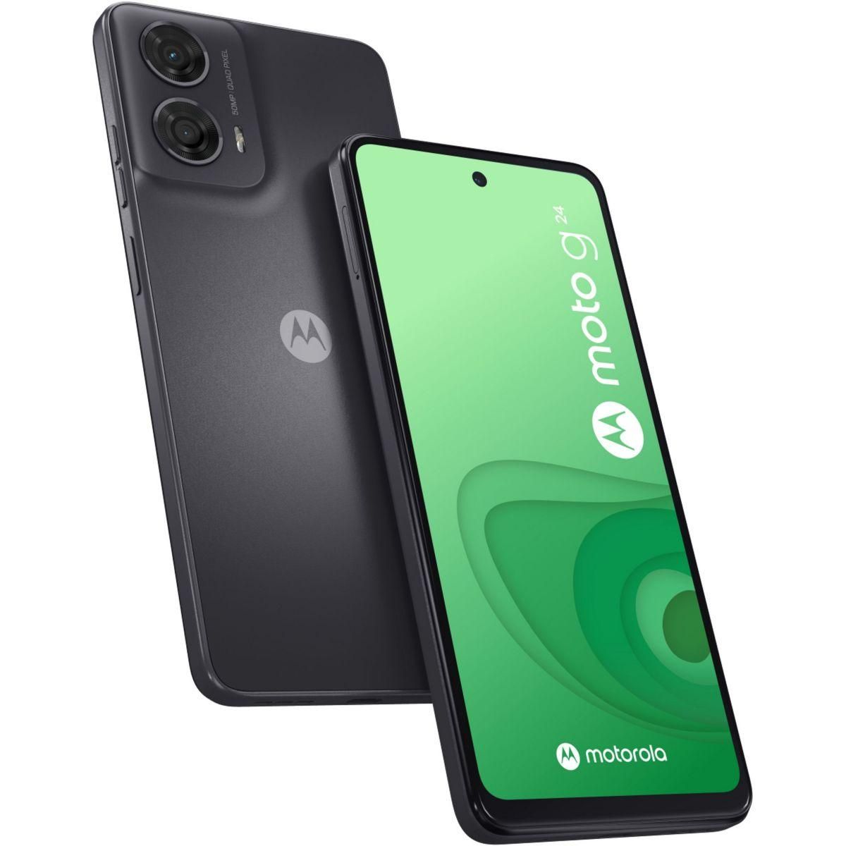 MOTOROLA Smartphone Pack G24 + Nano Tag + Coque et Chargeur