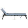 Voir la diapositive 2 : Travellife Travellife Chaise longue de camping Como bleu ciel