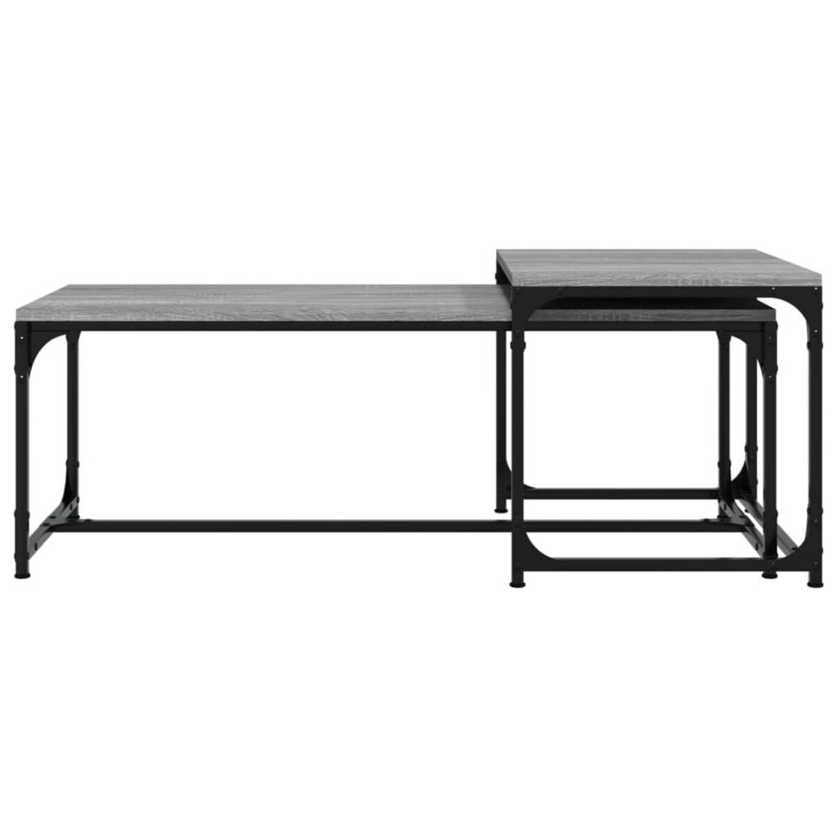 VIDAXL Tables basses 2 pcs Sonoma gris Bois d'ingenierie