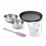 Voir la diapositive 1 : ZENKER Set de 5 ustensiles de pâtisserie moule à gâteaux 2 bols spatule et verre mesureur Black metallic Black mettallic Zenker  Black mettallic
