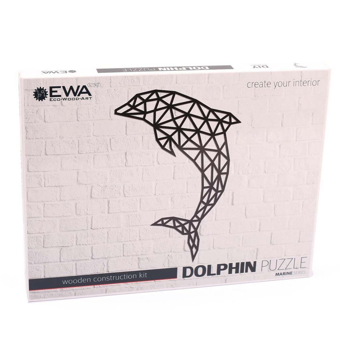 ECO WOOD ART Puzzle Mural En Bois - Dauphin 84,2 Cm