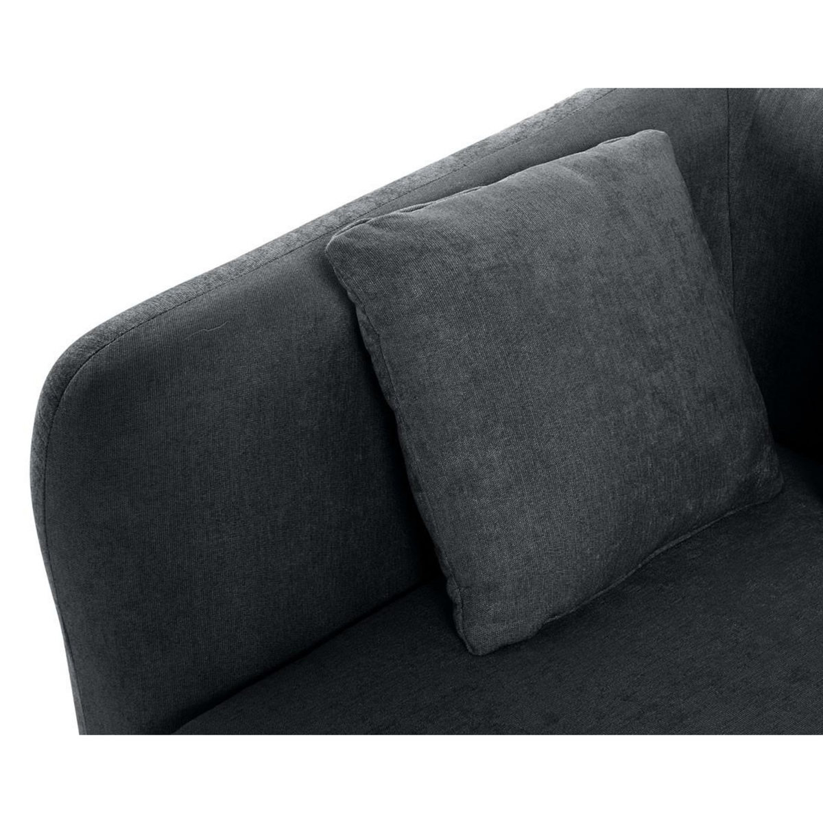 LISA DESIGN Ikare - module d'assise d'angle gauche - en tissu