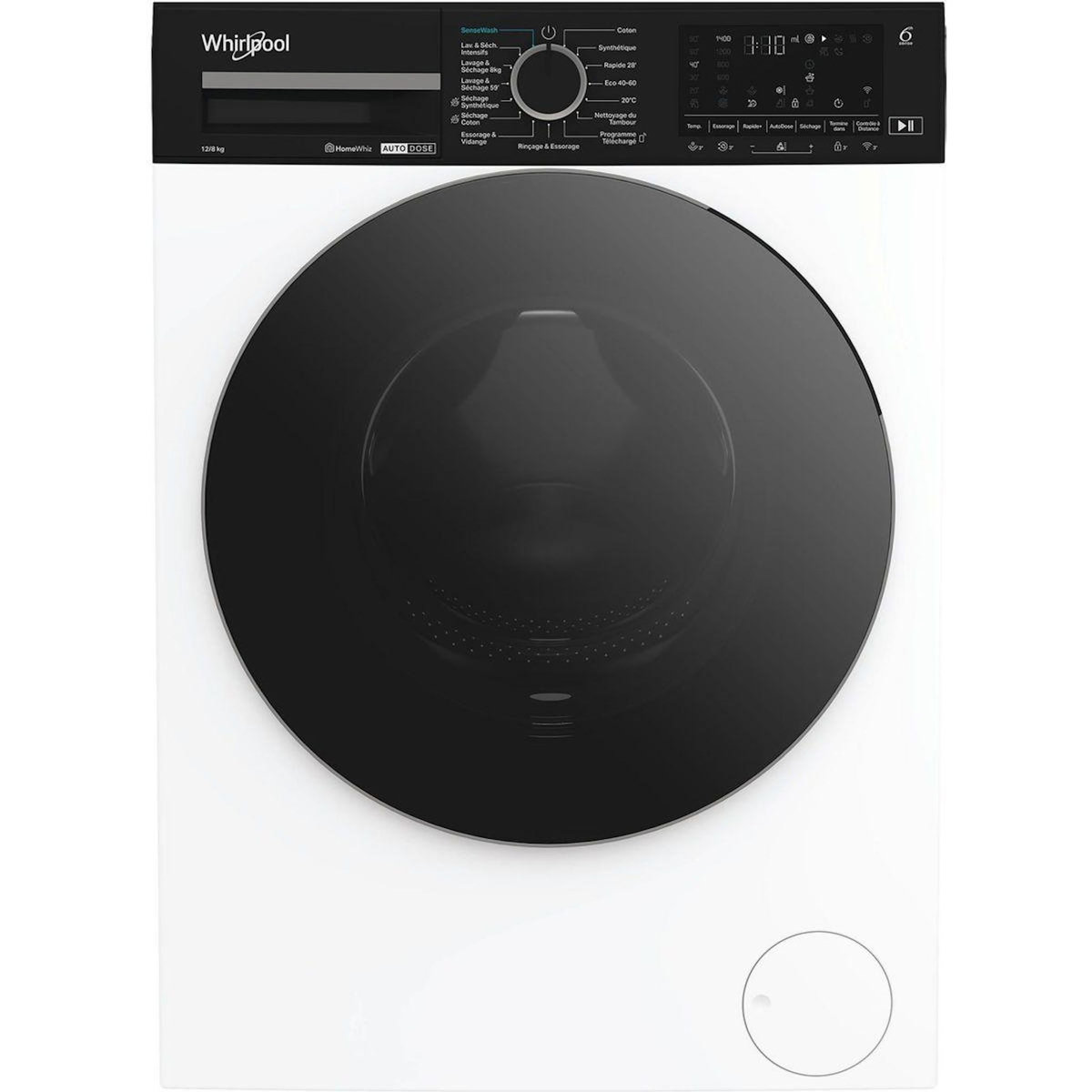 Whirlpool Lave linge séchant hublot WPD2836WADSFR