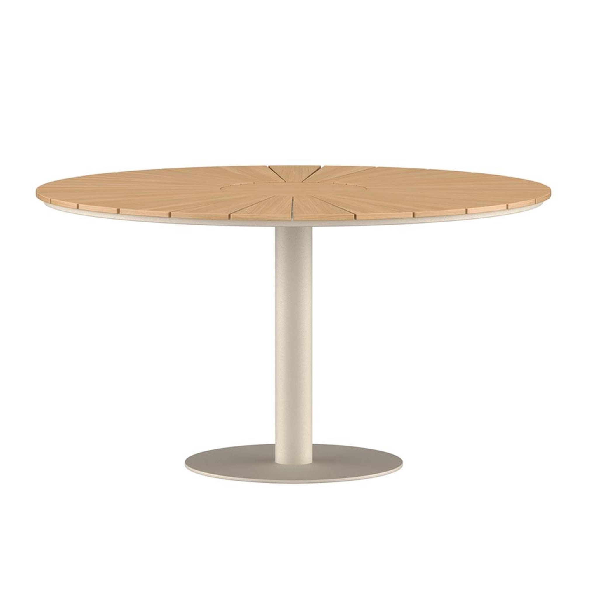 Paris Prix Table de Jardin Ronde en Teck  Croft  120cm Beige