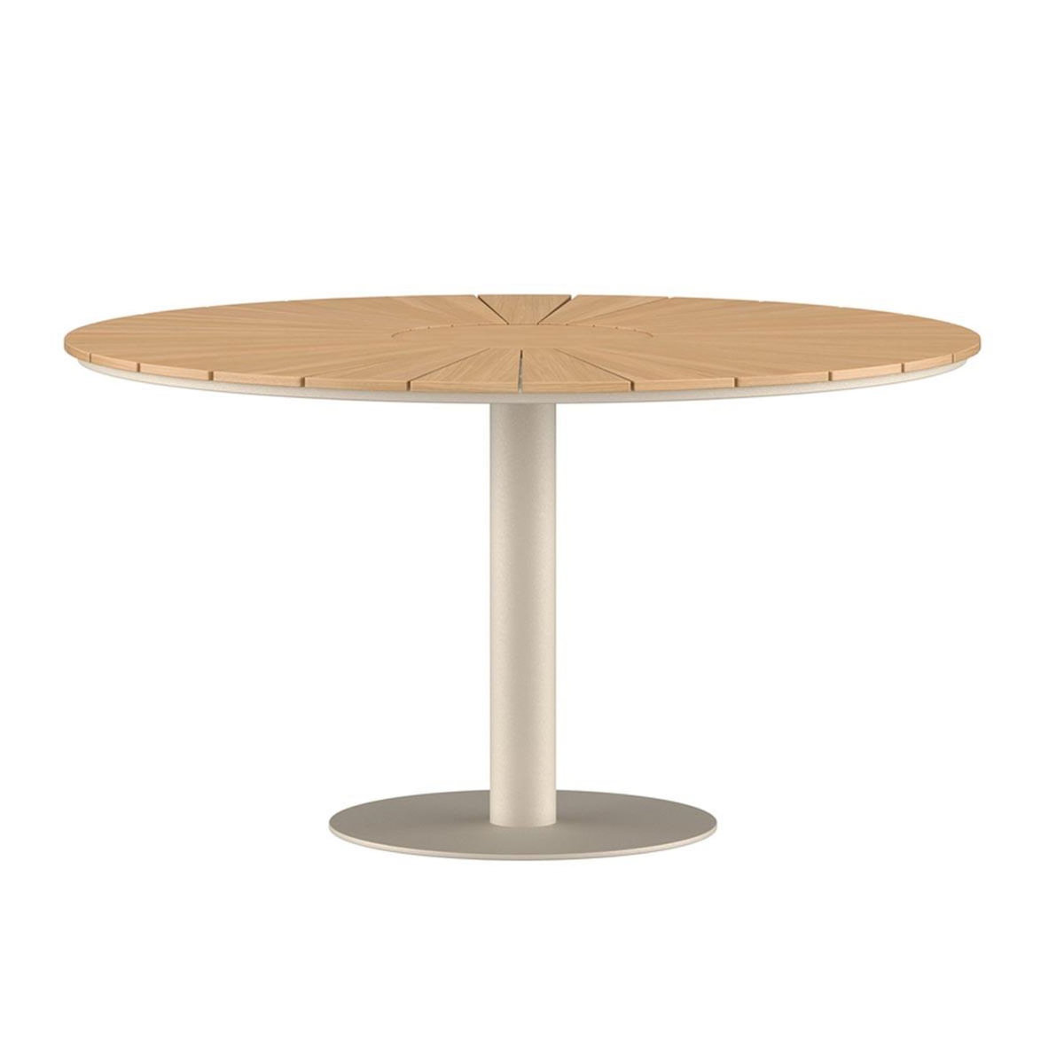 Paris Prix Table de Jardin Ronde en Teck  Croft  120cm Beige