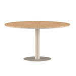 Paris Prix Table de Jardin Ronde en Teck  Croft  120cm Beige