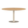 Voir la diapositive 1 : Paris Prix Table de Jardin Ronde en Teck  Croft  120cm Beige
