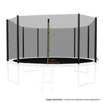 JUMP4FUN Filet de sécurité extérieur Universel pour trampoline ø 14Ft, 8 Perches