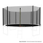 Voir la diapositive 1 : JUMP4FUN Filet de sécurité extérieur Universel pour trampoline ø 14Ft, 8 Perches