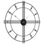 Voir la diapositive 5 : VIDAXL Horloge murale noir Ø60 cm fer
