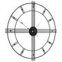 Voir la diapositive 5 : VIDAXL Horloge murale noir Ø60 cm fer
