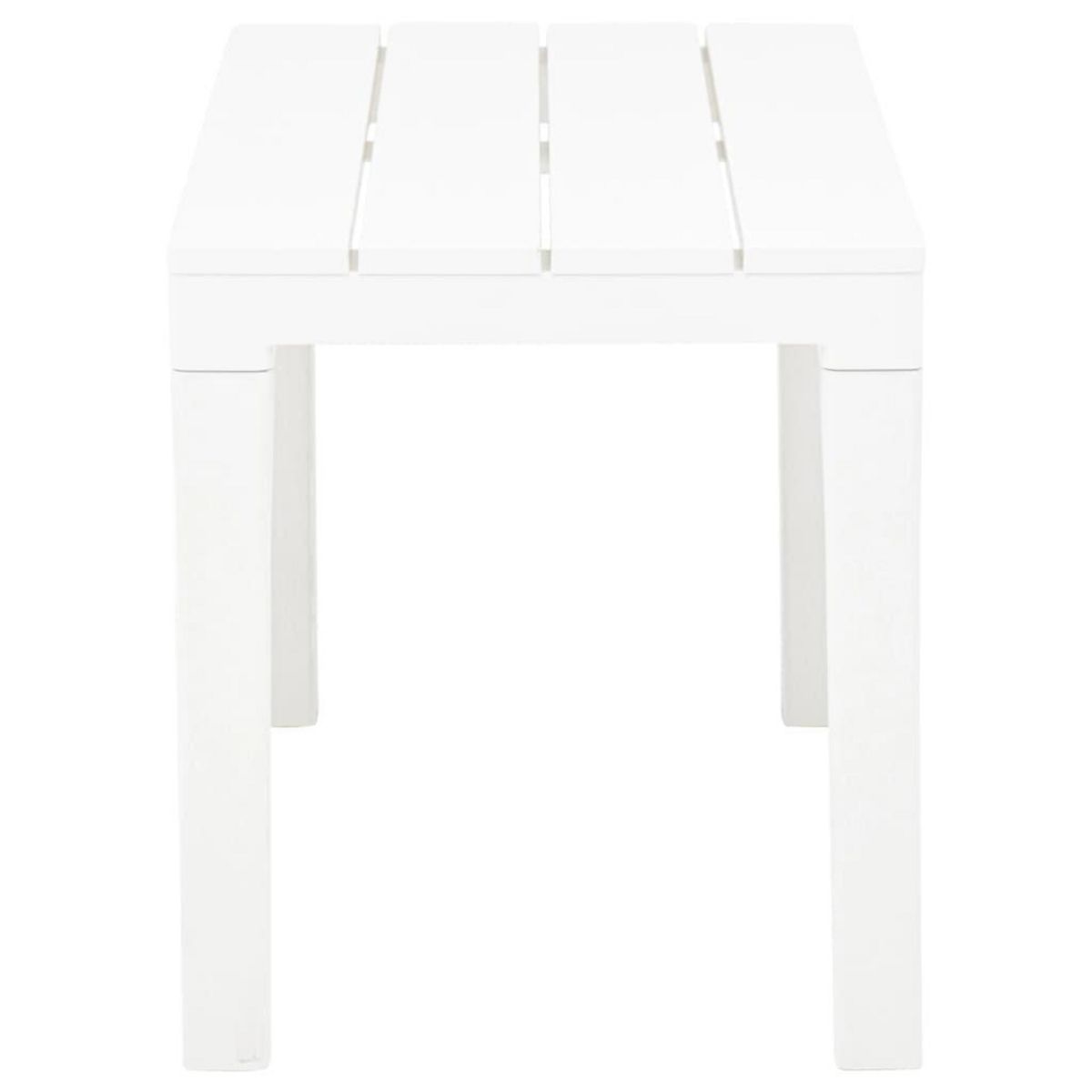 VIDAXL Bancs de jardin lot de 2 Blanc Plastique