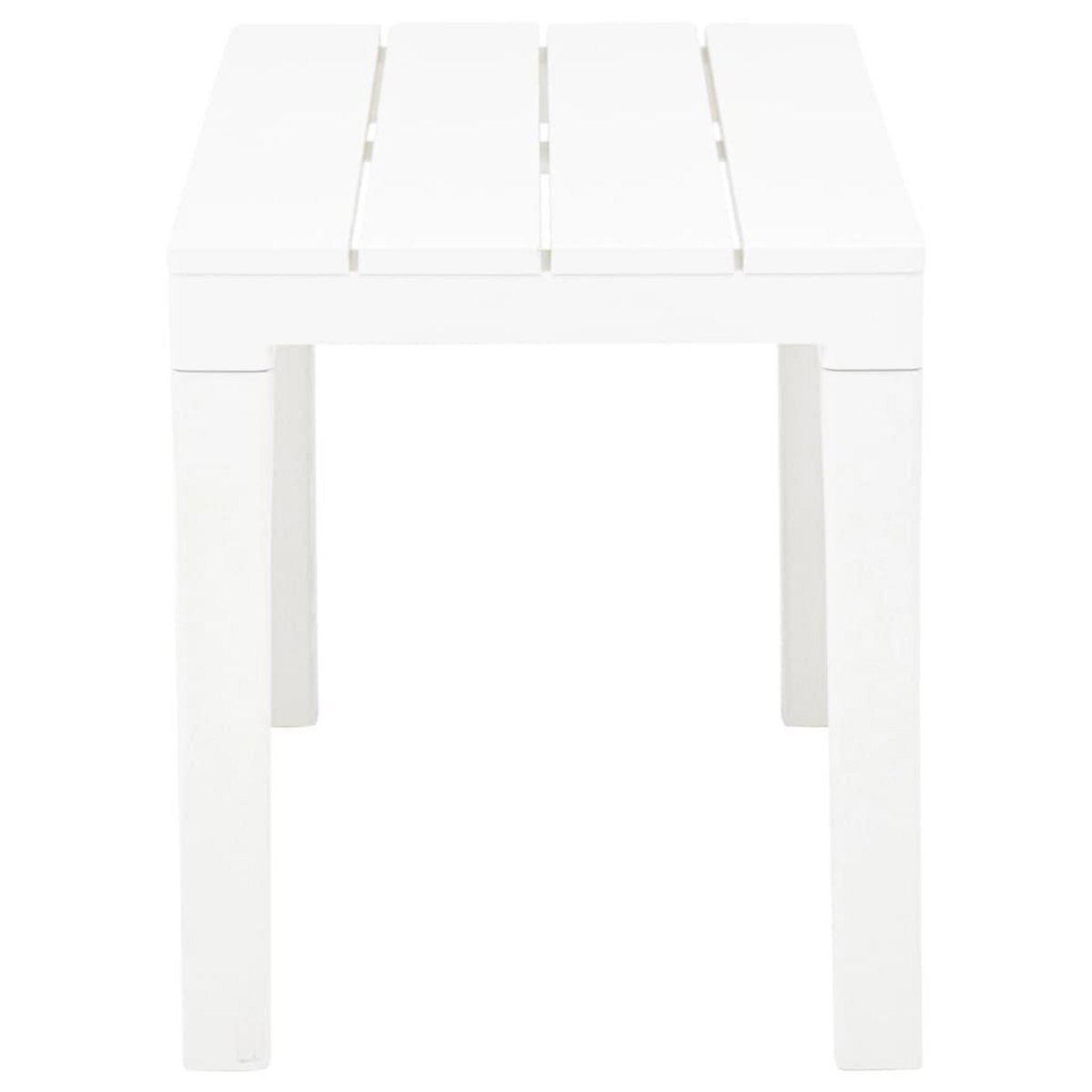 VIDAXL Bancs de jardin lot de 2 Blanc Plastique