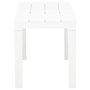 Voir la diapositive 4 : VIDAXL Bancs de jardin lot de 2 Blanc Plastique